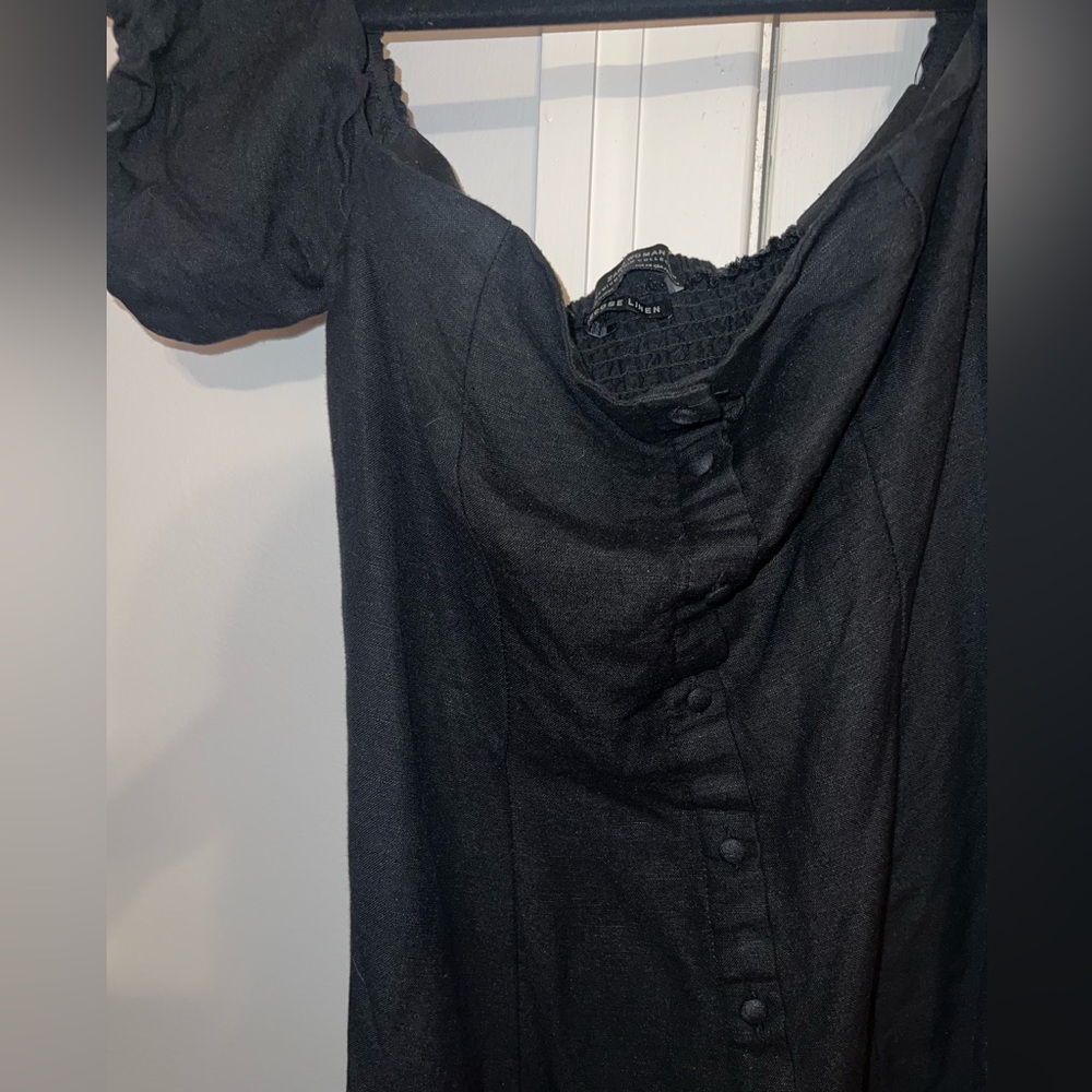 Zara Lilen Viscose Off-Shoulder Dress - Picture 6 of 6